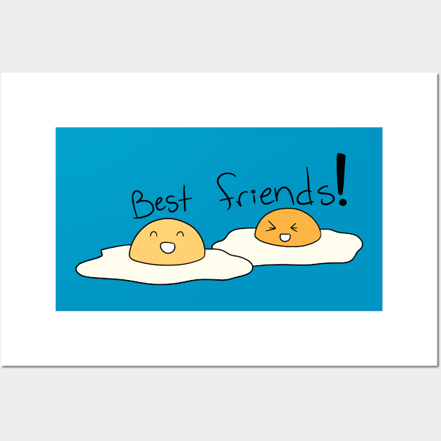 Two Egg Best Friends Wall Art by saradaboru